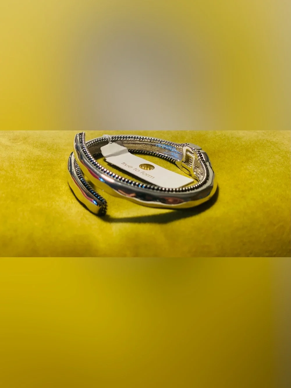True To Form Chrome Silver Bracelet NWT Brand New Gorgeous!